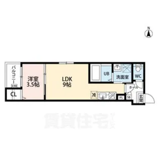 CRASTINE弥生町B棟【1階】の間取り