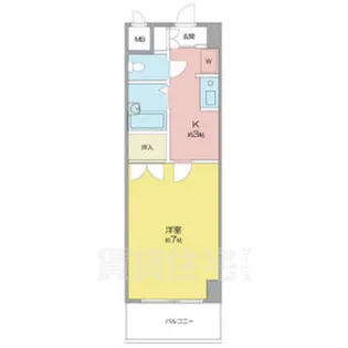 うらら【5階】の間取り