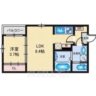 ハーモニーテラス五番町【2階】の間取り