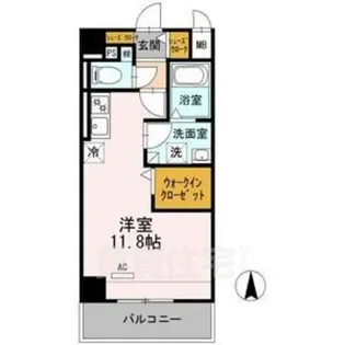 スティングレイつるま【6階】の間取り