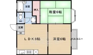 嵐山リバーサイド1【2階】の間取り