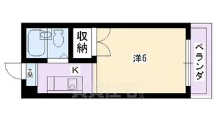 ロイヤルコーポタカハラ【5階】の間取り