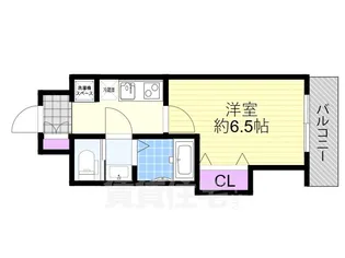 サムティ大阪CITY WEST【6階】の間取り