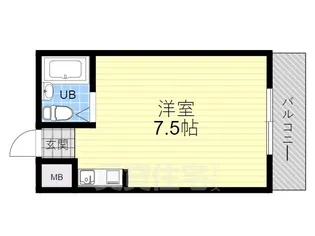 エクセレント上新6【4階】の間取り