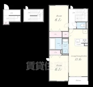メゾン・デ・クール【3階】の間取り