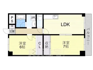 春日丘マンション【5階】の間取り