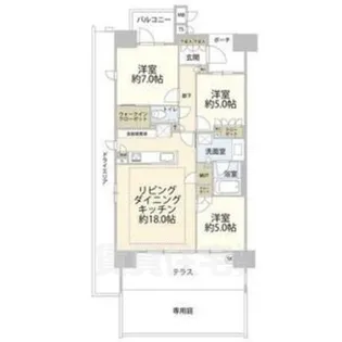 マストスクエア本山四谷通【2階】の間取り