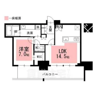 グランドメゾンThe池下ガーデンタワー【22階】の間取り