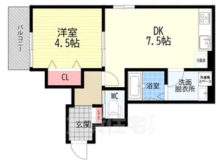 レクエルド桃山【3階】の間取り