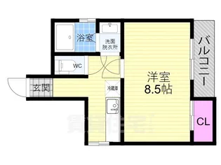 グレース北野(旧:ドーリア北野)【3階】の間取り