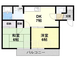 ジュネスコート【1階】の間取り