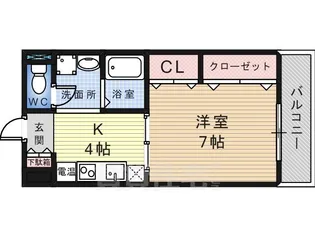 クリエイト彩【5階】の間取り