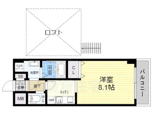 リセスコート2【4階】の間取り