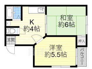 ハウス大幸【1階】の間取り