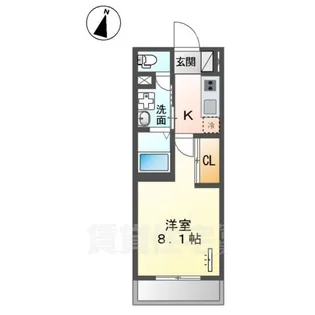 ヴァローレ日比野【3階】の間取り