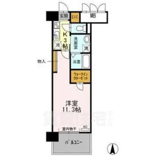 グランドソレイユ名駅【4階】の間取り