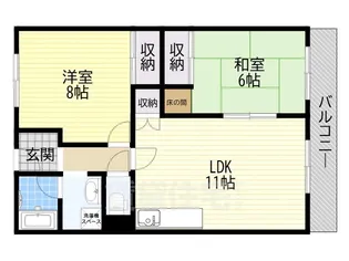 ノースコーポ【1階】の間取り