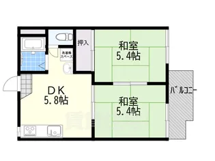 吉甚ハイツE棟【1階】の間取り
