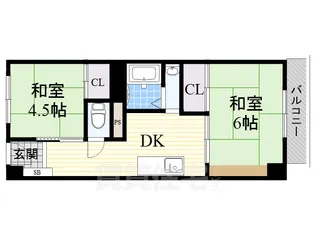 横川ビル【4階】の間取り