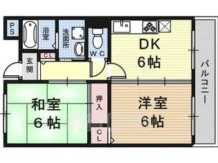 フェリシティーコート【2階】の間取り