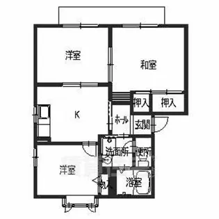 コスモス結崎A【201号室】の間取り