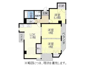 スペース北屋敷【3階】の間取り