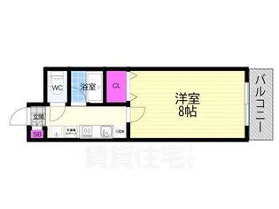 珠光ビル四条大宮【1階】の間取り