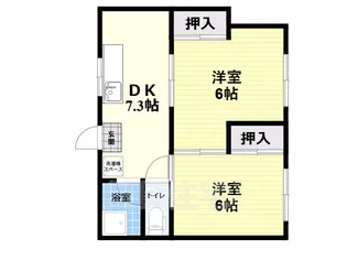 藤本ハイム【3階】の間取り