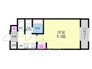 La Fite kyoto OIKE_WEST【2階】の間取り