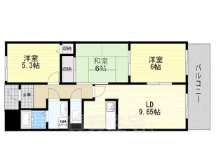 サンリッツ東千里【5階】の間取り