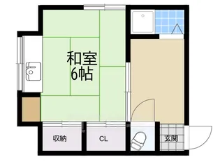 石川さくら荘【2階】の間取り