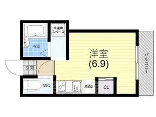 BowLong Hip【302号室】の間取り