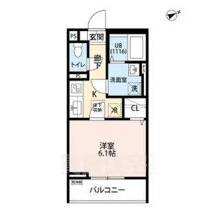 フルール原【3階】の間取り