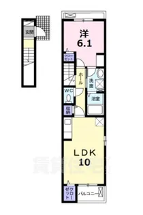 ミルティーユ【2階】の間取り