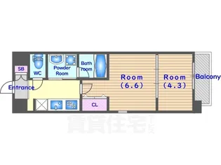 アート西大路レジデンス【4階】の間取り