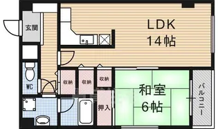 レトロマンション3【4階】の間取り
