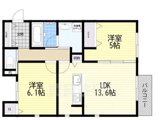 Tレジデンス3【2階】の間取り