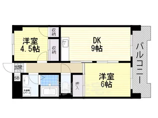 メゾンサンヒル【2階】の間取り