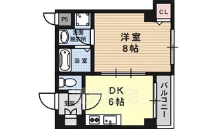 AFICION堀川【8階】の間取り