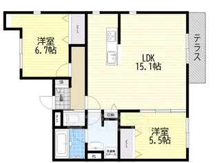 Tレジデンス3【1階】の間取り