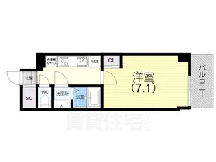GENOVIA神戸湊川公園【9階】の間取り