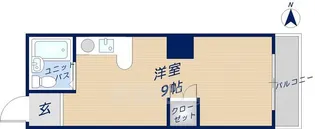 セレーブル【208号室】の間取り