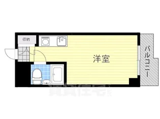 コスモプラザ三宮【5階】の間取り