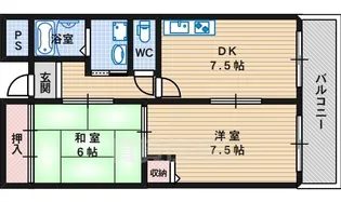 グレース長居公園【7階】の間取り