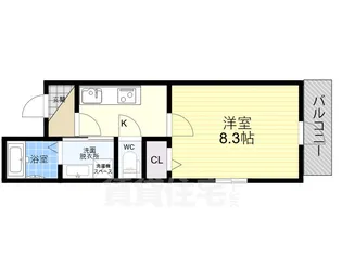 F Normalis SEAM【4階】の間取り