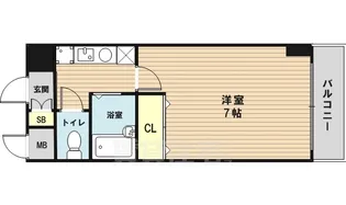 おおきに新大阪駅前サニーアパートメント【7階】の間取り