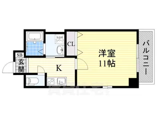 コートモーリス新道【9階】の間取り