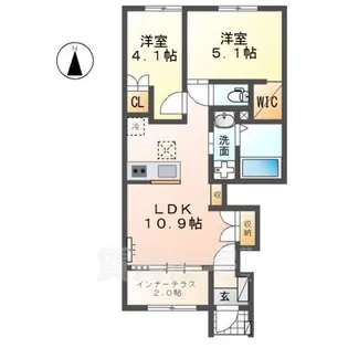 アーバンテラス【1階】の間取り