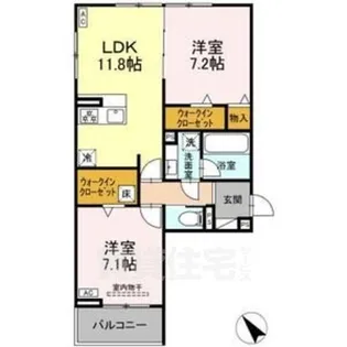 カーサ・セレナ【1階】の間取り