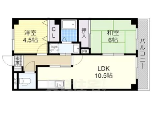 スタンドアップ野々上【1階】の間取り